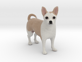 Custom Dog Figurine - Tarka in Full Color Sandstone