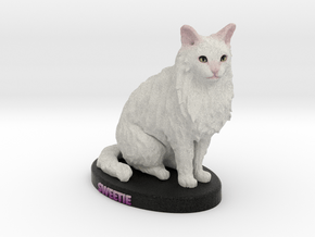 Custom Cat Figurine - Sweetie in Full Color Sandstone