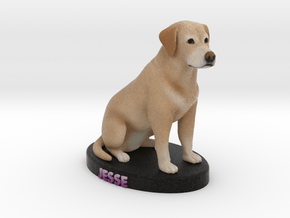 Custom Dog Figurine - Jesse in Full Color Sandstone