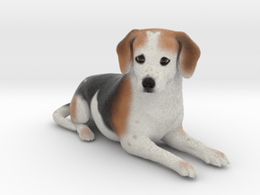 Custom Dog Figurine - Lily in Full Color Sandstone
