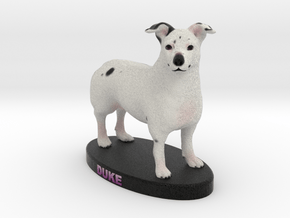 Custom Dog Figurine - Duke in Full Color Sandstone