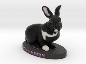 Custom Rabbit Figurine - Kirby in Full Color Sandstone