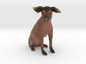 Custom Dog Figurine - Cheska in Full Color Sandstone