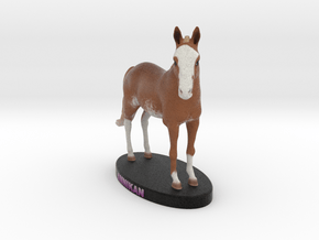 Custom Horse Figurine - Annikan in Full Color Sandstone