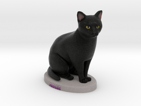Custom Cat Figurine - Arcee in Full Color Sandstone