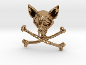 PIRATECATS Pendent / Symbol in Polished Brass