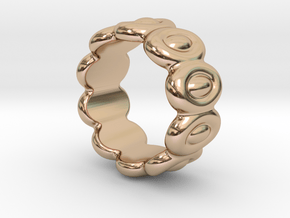 Elliptic Ring 28 - Italian Size 28 in 14k Rose Gold