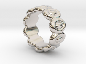 Elliptic Ring 28 - Italian Size 28 in Platinum