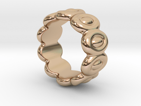 Elliptic Ring 30 - Italian Size 30 in 14k Rose Gold
