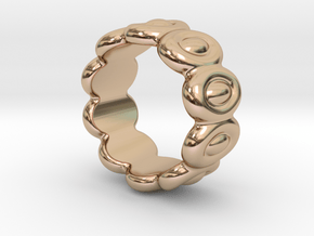 Elliptic Ring 31 - Italian Size 31 in 14k Rose Gold