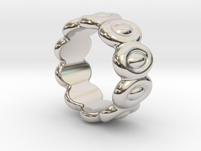 Elliptic Ring 32 - Italian Size 32 in Platinum