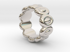 Elliptic Ring 33 - Italian Size 33 in Platinum