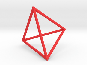 Golden Dawn Tetrahedron in Red Processed Versatile Plastic