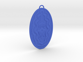 Wave Necklace  in Blue Processed Versatile Plastic