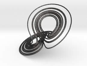 Lorenz Attractor, large in Polished and Bronzed Black Steel
