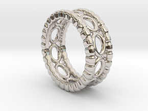 Ring Ring 20 - Italian Size 20 in Rhodium Plated Brass