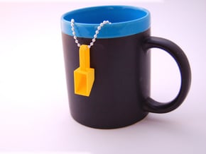 Pendant Teaspoon 1/4 tsp in Yellow Processed Versatile Plastic