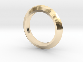 Edge Ring MIC in 14k Gold Plated Brass