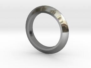 Edge Ring MIC in Fine Detail Polished Silver