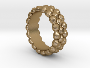 Chocolat Ring 20 - Italian Size 20 in Polished Gold Steel