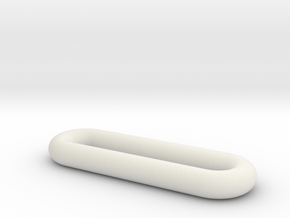 Torus-elongated in White Natural Versatile Plastic