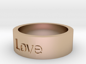 "Love" Ring in 14k Rose Gold