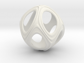 Iron Rhino - Iso Sphere 3 - Pendant Design in White Natural Versatile Plastic