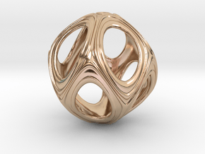 Iron Rhino - Iso Sphere 3 - Pendant Design in 14k Rose Gold Plated Brass