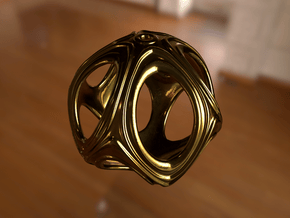 Iron Rhino - Iso Sphere 3 - Pendant Design in Polished Brass