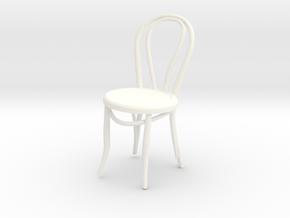 Miniature 1:18-ThonetChair (Not Full Size) in White Processed Versatile Plastic