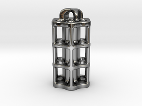 Tritium Lantern 5C (3x25mm Vials) in Fine Detail Polished Silver