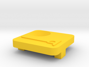 MTB High Mount Cover Countersunk V4.0. Baarn De Na in Yellow Processed Versatile Plastic