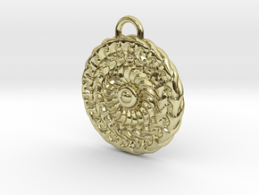 Sun Mandala Medalion  in 18k Gold