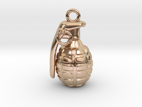 The Grenade Pendant in 14k Rose Gold