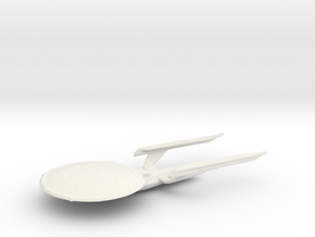 USS Excalibur NCC-2701 in White Natural Versatile Plastic