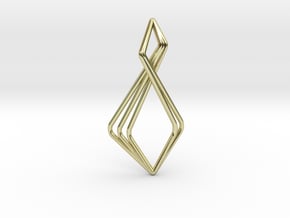 N-Line No.6 Pendant. Natural Chic in 18k Gold