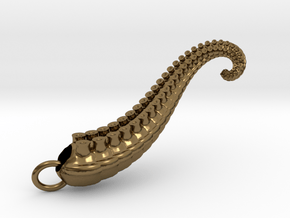 Tentacle Pendant iteration 2 in Polished Bronze