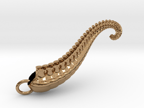 Tentacle Pendant iteration 2 in Polished Brass