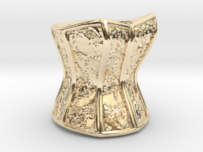 Victorian Damask Corset, c. 1860-68 in 14K Yellow Gold