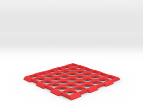 Edinburgh - Drink Coaster - Table Novelty in Red Processed Versatile Plastic