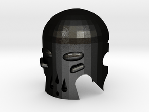 Mask Of Conjuring in Matte Black Steel