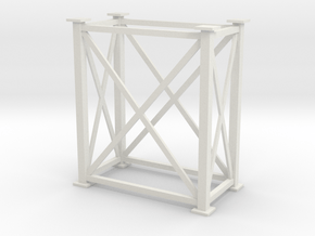 'S Scale' - 4' x 8' x 10'. Tower in White Natural Versatile Plastic