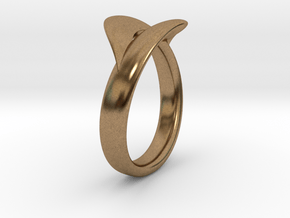 Infinity Ring in Natural Brass