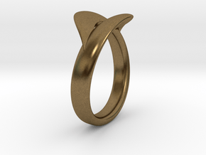 Infinity Ring in Natural Bronze
