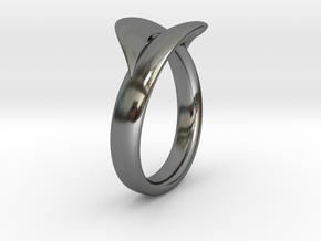 Infinity Ring in Fine Detail Polished Silver
