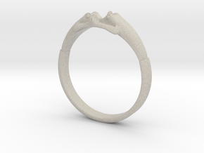 Frogs Ring size 8 in Natural Sandstone