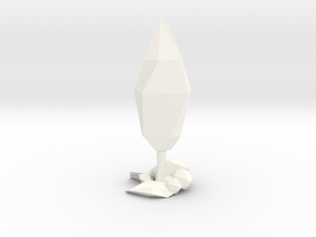 Tree Low Poly Style - DAE in White Processed Versatile Plastic