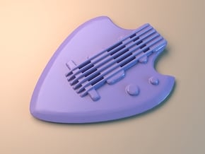 Guitar pick 1.5 in Purple Processed Versatile Plastic