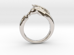 Horse Ring in Rhodium Plated Brass