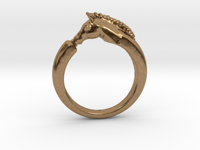 Horse Ring in Natural Brass